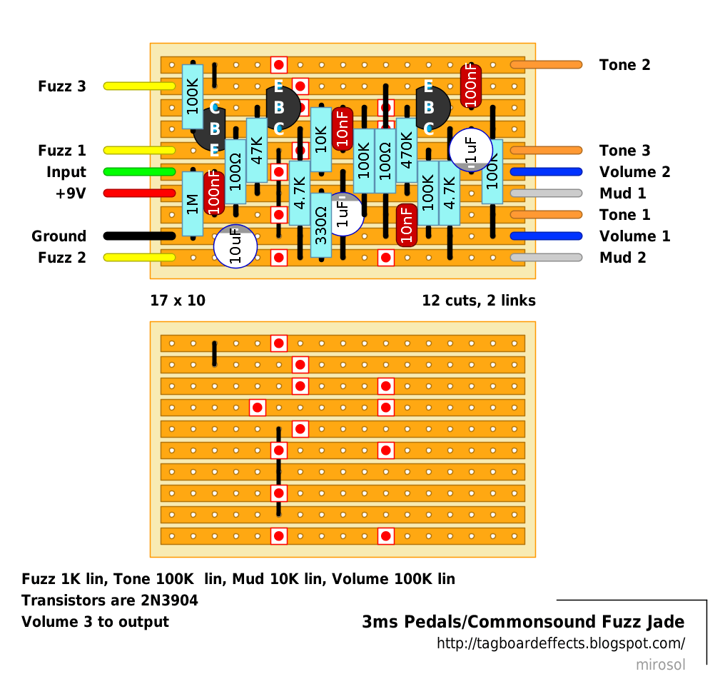 3ms Pedals Commonsound Fuzz Jade 8879bf3e9da8