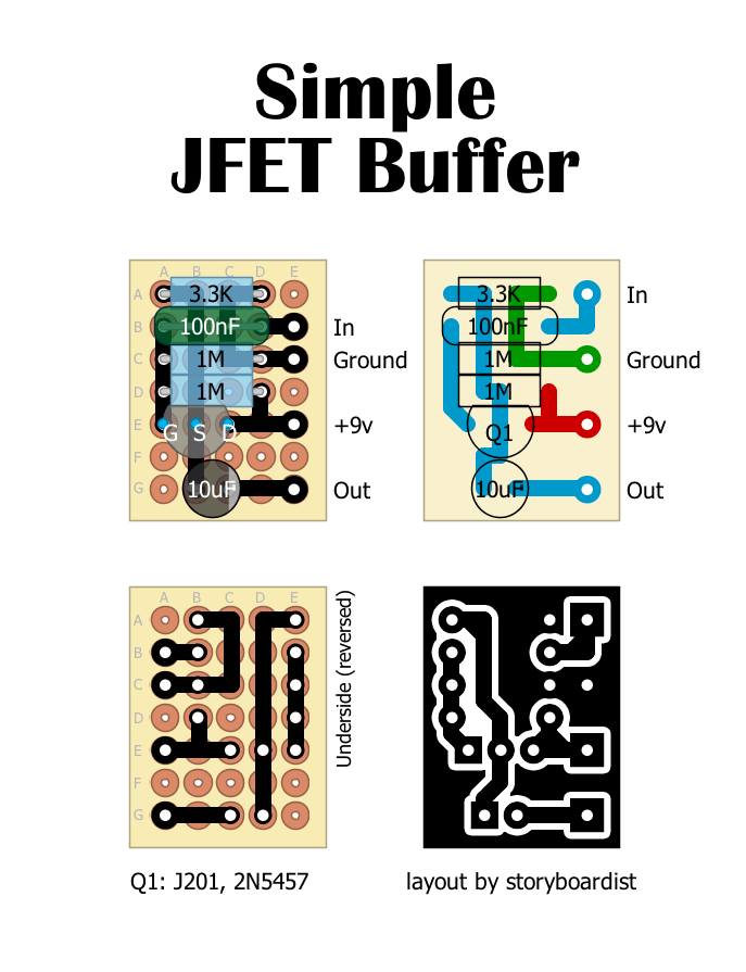 AMZ Simple JFET Buffer 796d7cc90ece