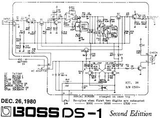 ORIGINAL BOSS DS-1 SCHEMATIC ORIGINAL BOSS DS-1 SCHEMATIC
