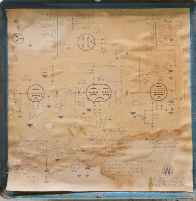 AWA MODEL PA806 VALVE AMP - SCHEMATIC AWA MODEL PA806 VALVE AMP - SCHEMATIC