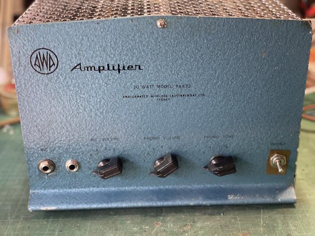 AWA MODEL PA 872 - 20 WATT PA AMPLIFIER AWA MODEL PA 872 - 20 WATT PA AMPLIFIER