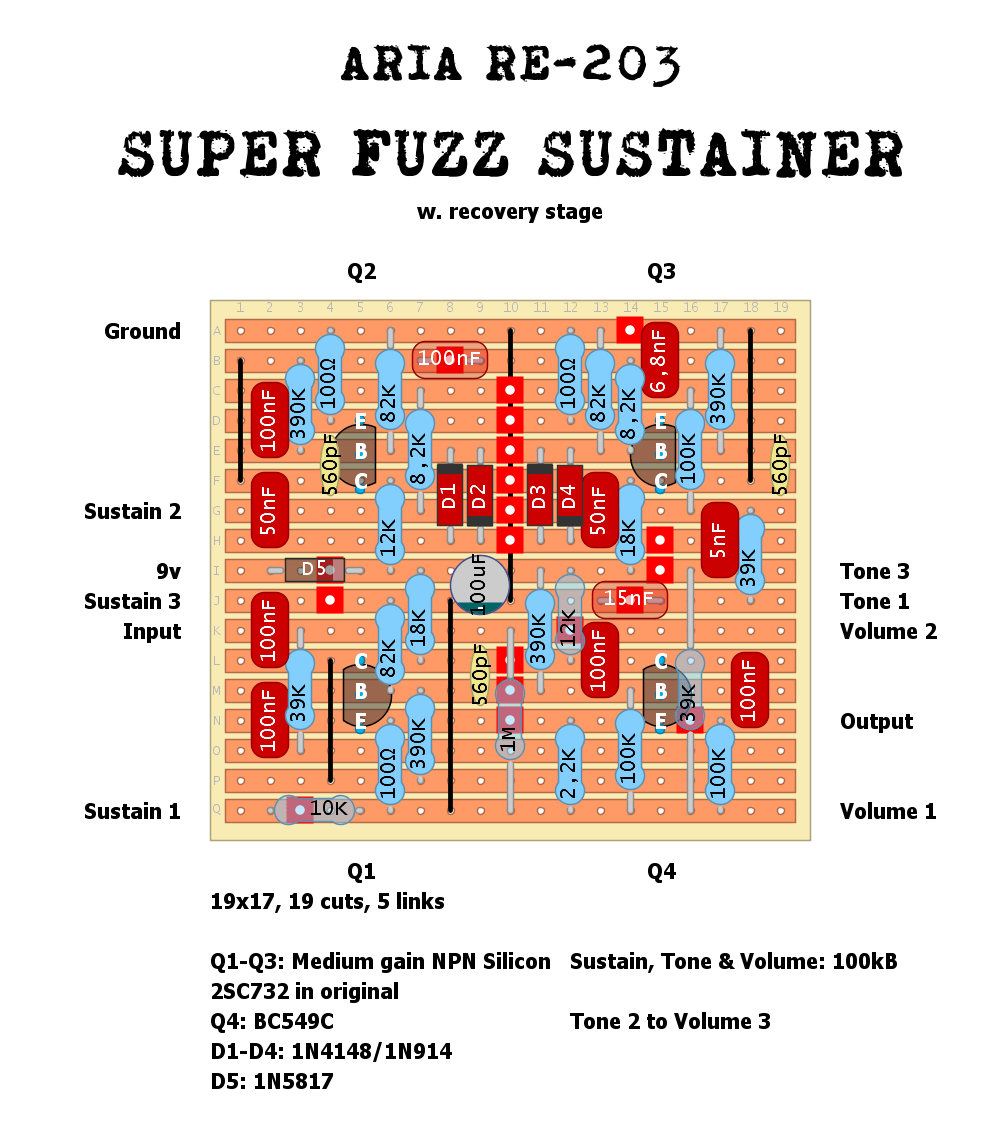 Aria Super Fuzz Sustainer w recovery stage bead8802283e