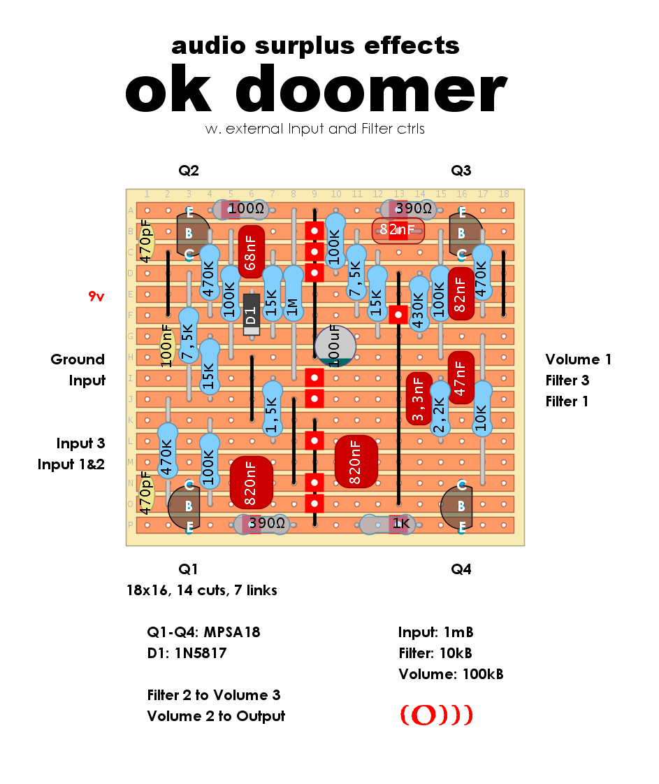 Audio Surplus Effects OK Doomer 3 knob 37c0686799b7