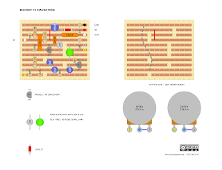 BIGFOOT FX MAGNAVIBE - DIY STOMPBOX VERO LAYOUT BIGFOOT FX MAGNAVIBE - VERO LAYOUT VINTAGE SIZE VERO
