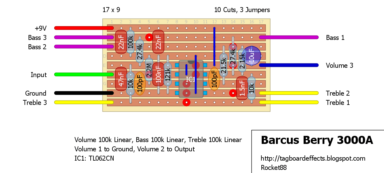 Barcus Berry 3000A Buffer Preamp EQ d1a3b8576fdf