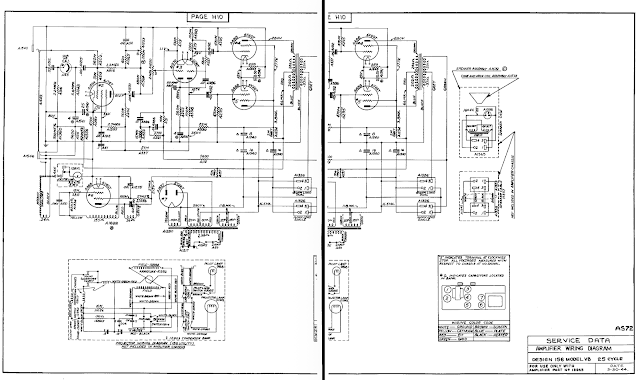 Bell & Howell model 156 projector amplifier - tech details and schematic