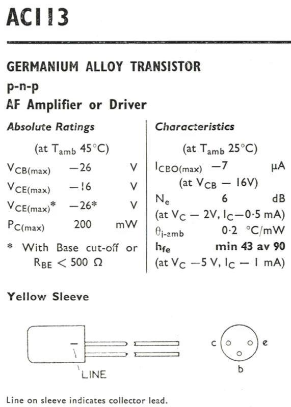 Brimar Mazda Thorn AC113 datasheet b356e4aa4b1f