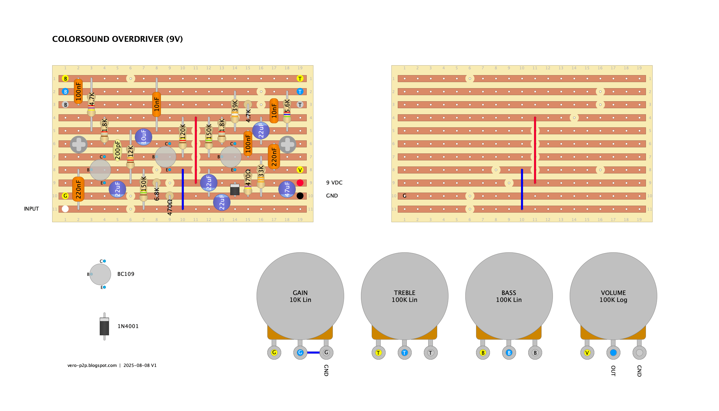 COLORSOUND Overdriver vero layout v1 5be53da30ae0