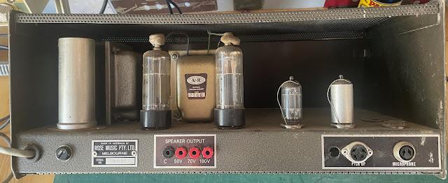COMMUNICATIONS SYSTEMS AUSTRALIA 35 vintage valve PA amplifier goldentone
