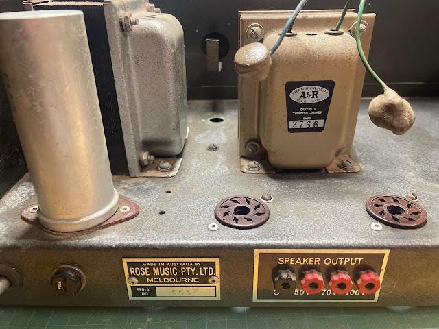 COMMUNICATIONS SYSTEMS AUSTRALIA 35 vintage valve PA amplifier goldentone