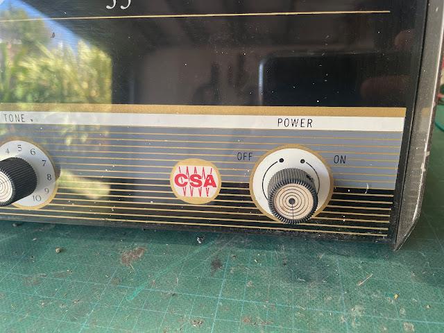 COMMUNICATIONS SYSTEMS AUSTRALIA 35 vintage valve PA amplifier goldentone