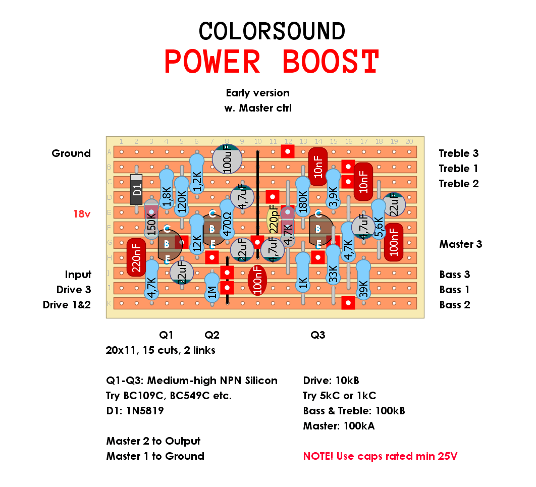 Colorsound Power Boost fc63a7d8e4d1