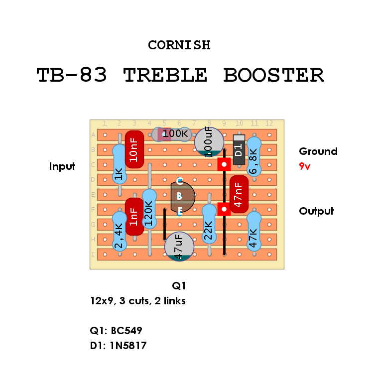Cornish TB83 Treble Booster f815bfb36312