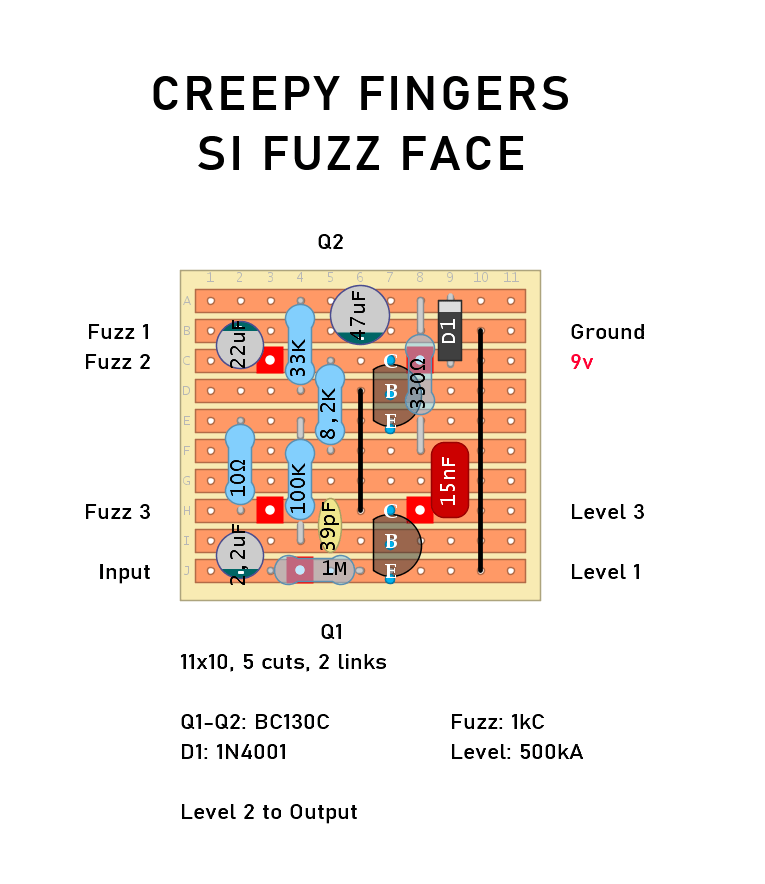 Creepy Fingers Si Fuzz face 679f8a1f463c