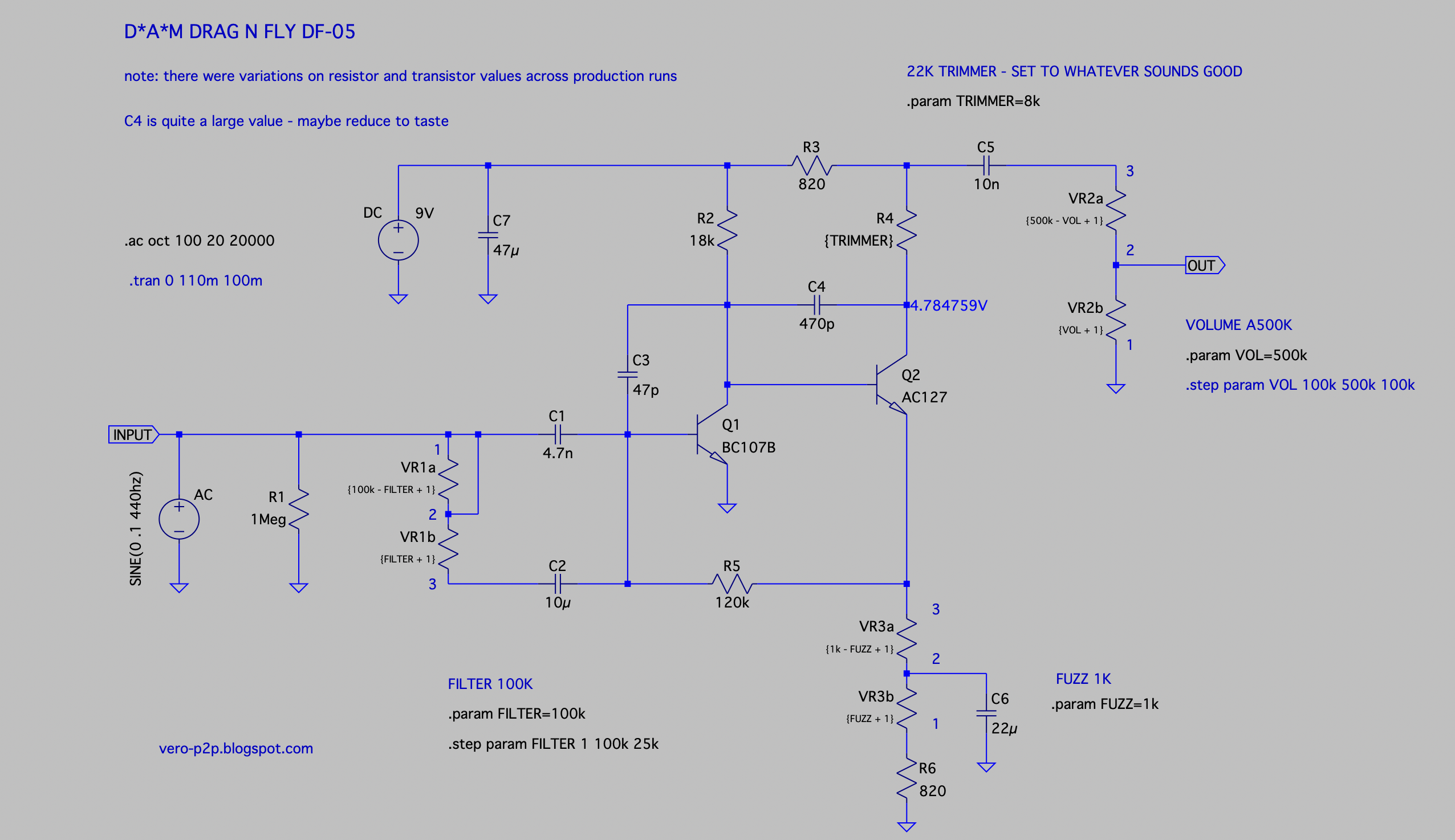 D*A*M DRAG N FLY DF-05 SCHEMATIC D*A*M DRAG N FLY DF-05 SCHEMATIC