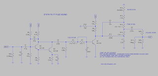 D*A*M FS-77 FUZZ SOUND SCHEMATIC D*A*M FS-77 FUZZ SOUND SCHEMATIC