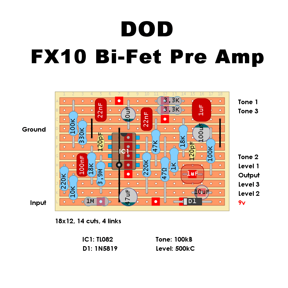 DOD FX10 Bi Fet Pre Amp 62943cfd27f9