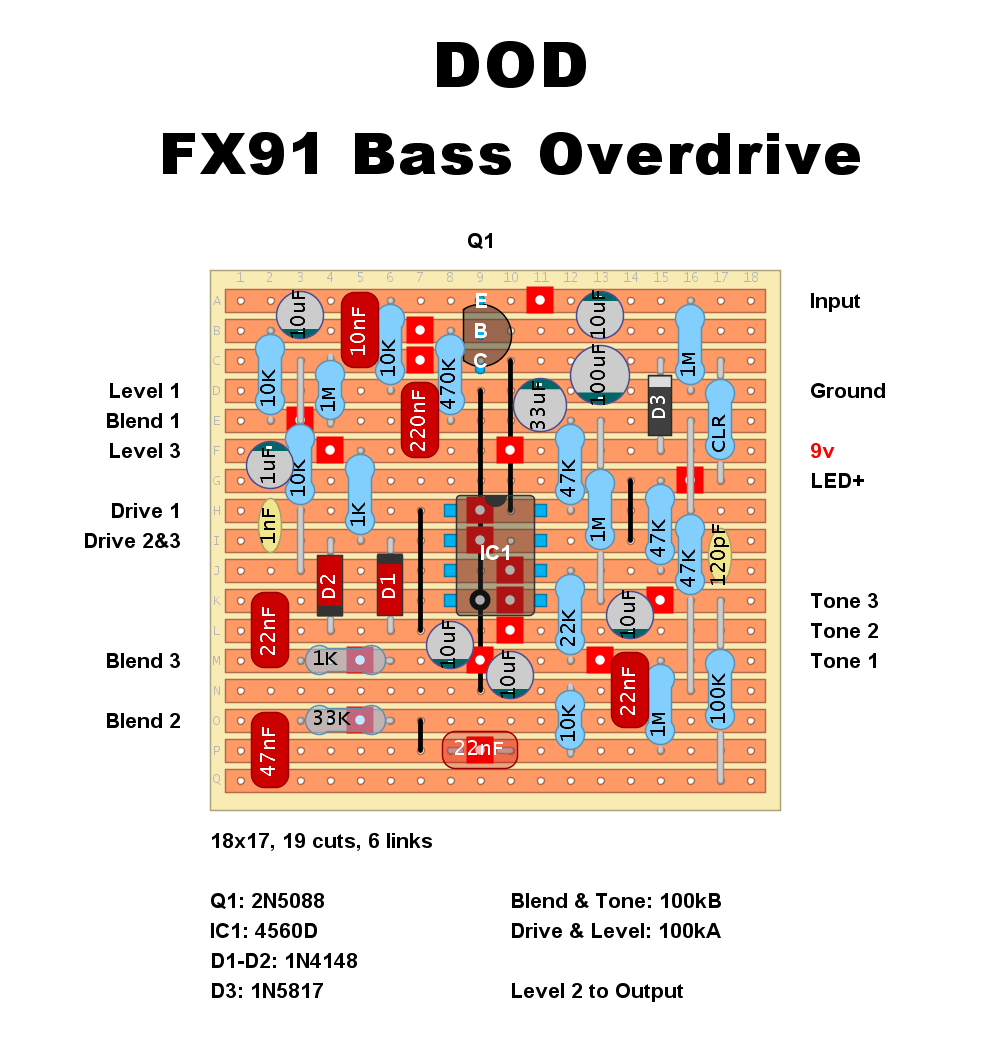DOD FX91 Bass Overdrive 006b552b7d50