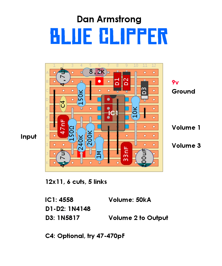 Dan Armstrong Blue Clipper 086148ccd248