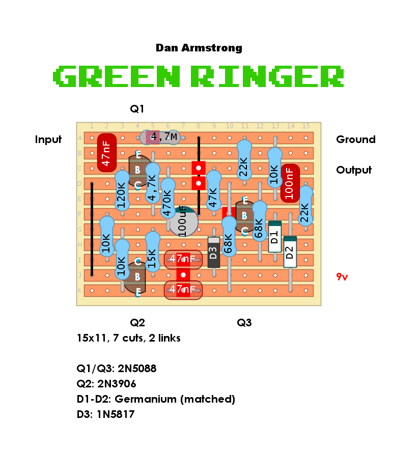 Dan Armstrong Green Ringer e3c6740b9197