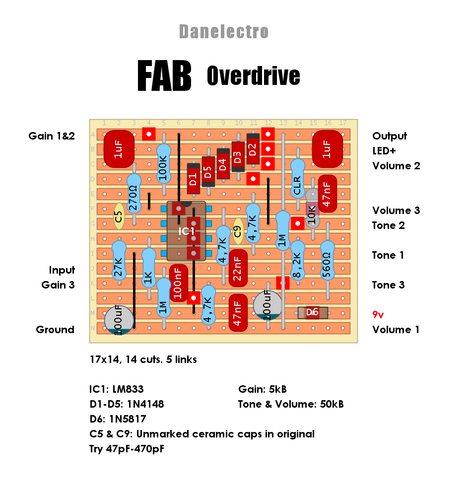 Danelectro FAB Overdrive a57b20161b97