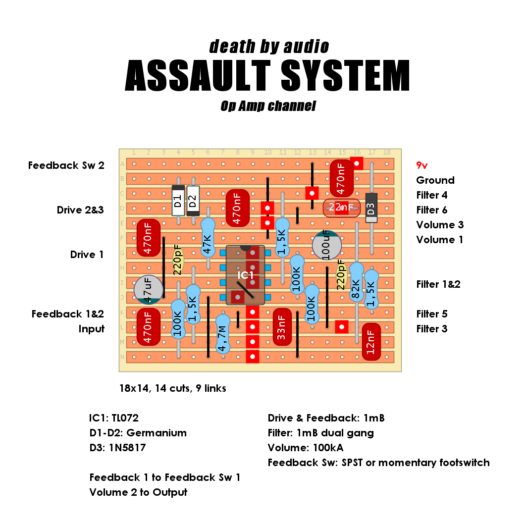 Death by Audio Assault System Op Amp new 43059bded939