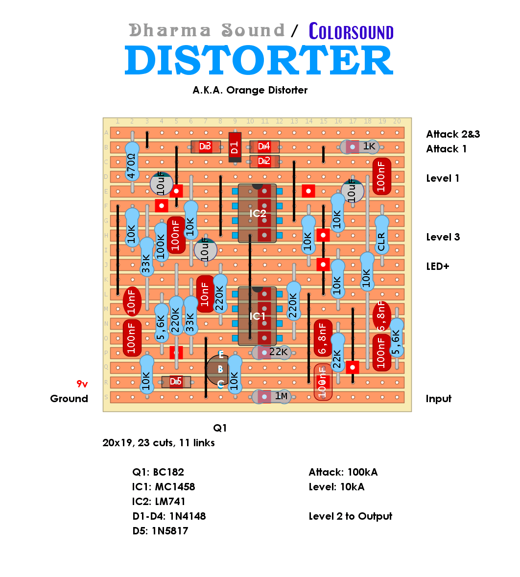 Dharma Sound Colorsound Distorter 45fefe69525b