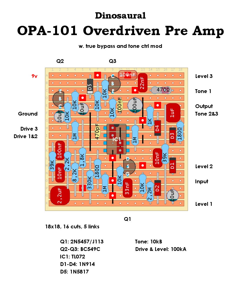 Dinosaural OPA 101 Overdriven Pre Amp 4336142ae3b5