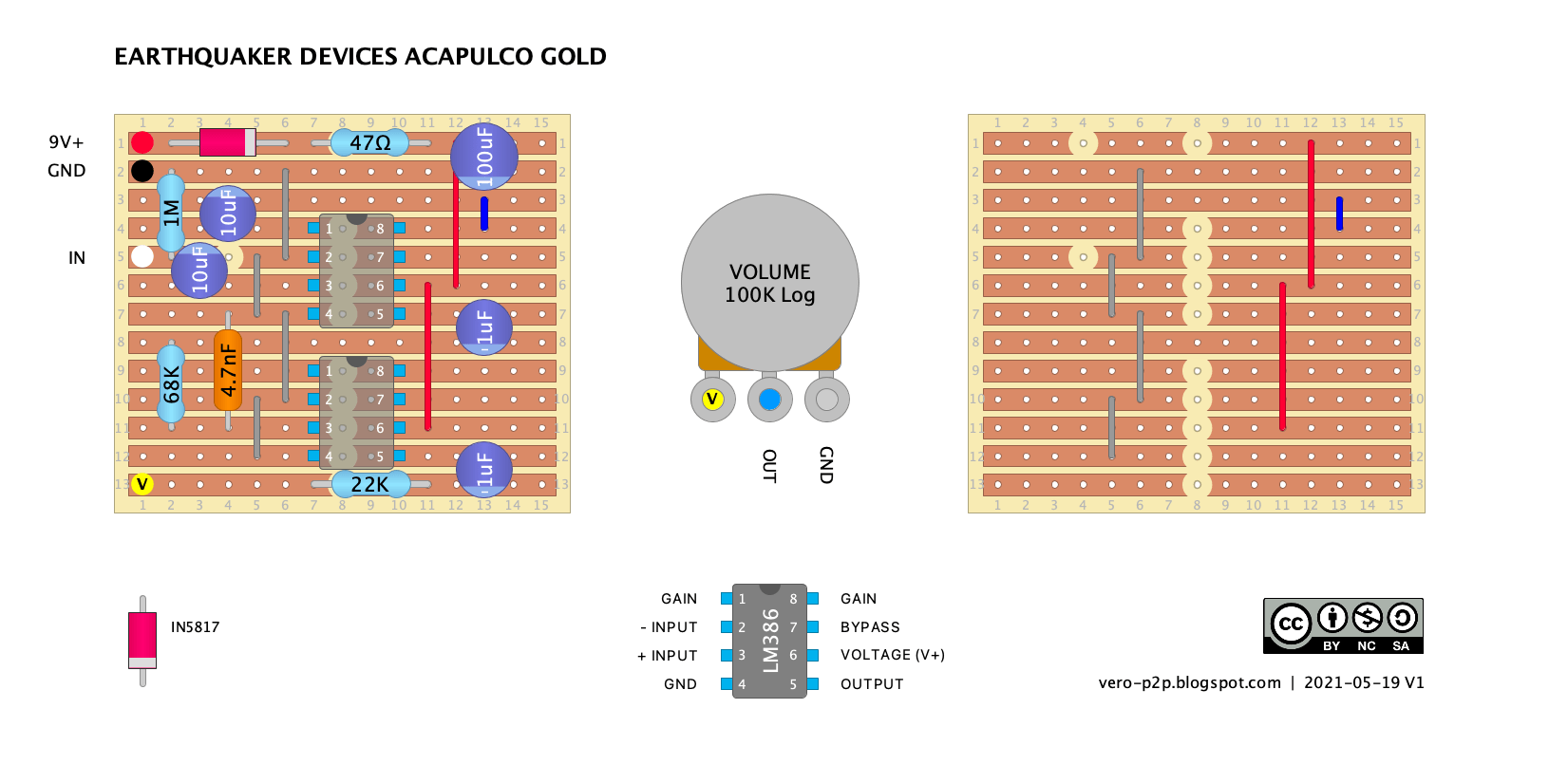 EARTHQUAKER DEVICES Acapulco Gold vero layout v1 b9faacebb6fb