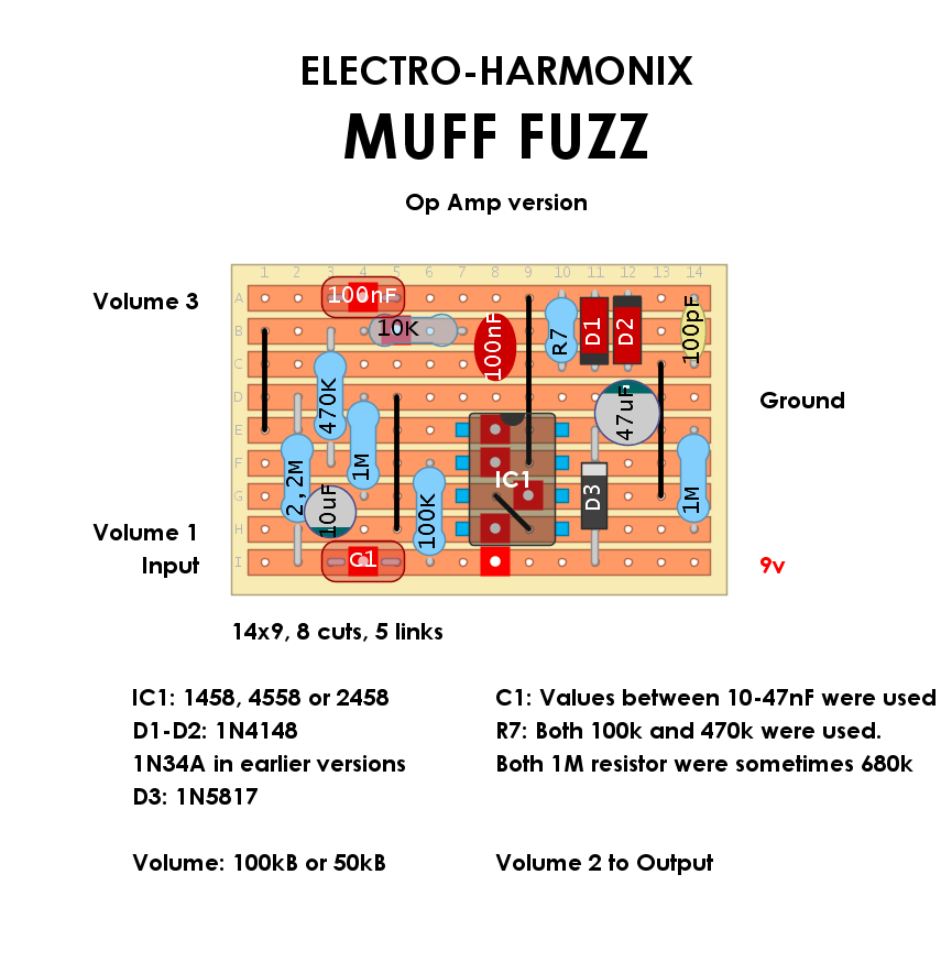 EHX Muff Fuzz op amp ba81dc9129c7