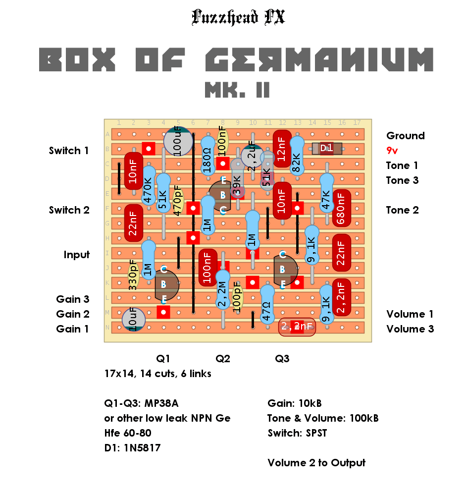 Fuzzhead Fx Box of Germanium Mk2 7baa2386078c