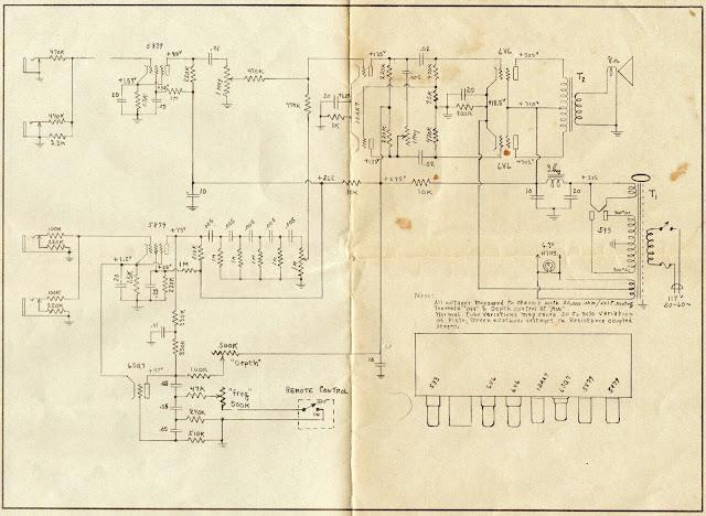 GIBSON GA-40 GUITAR AMPLIFIER SCHEMATIC
