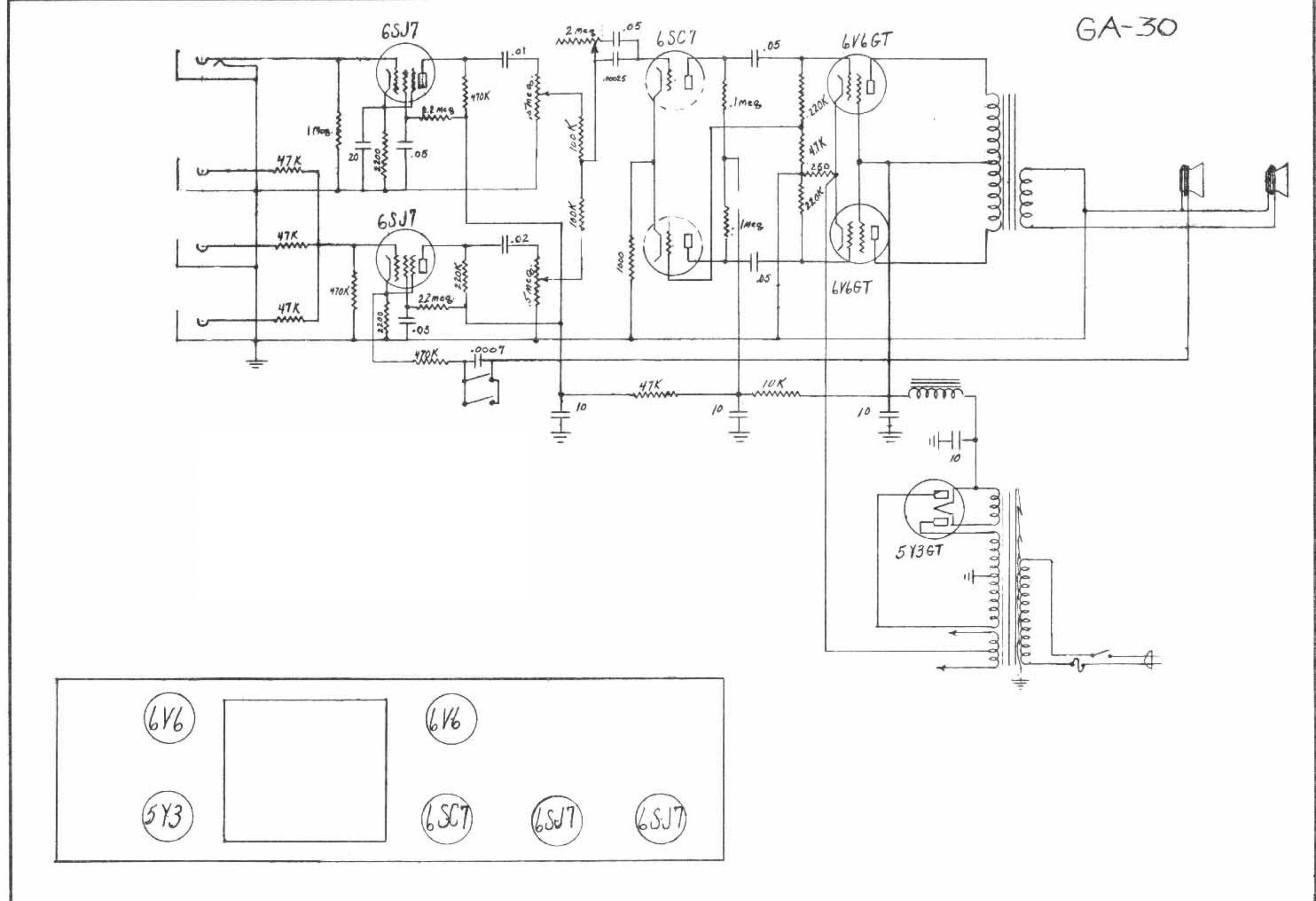 Gibson ga30 guitat amp schematic a4ce1216e886