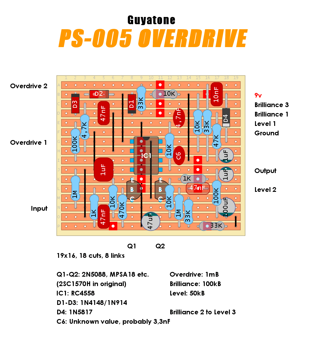 Guyatone PS 005 Overdrive e5066345e128