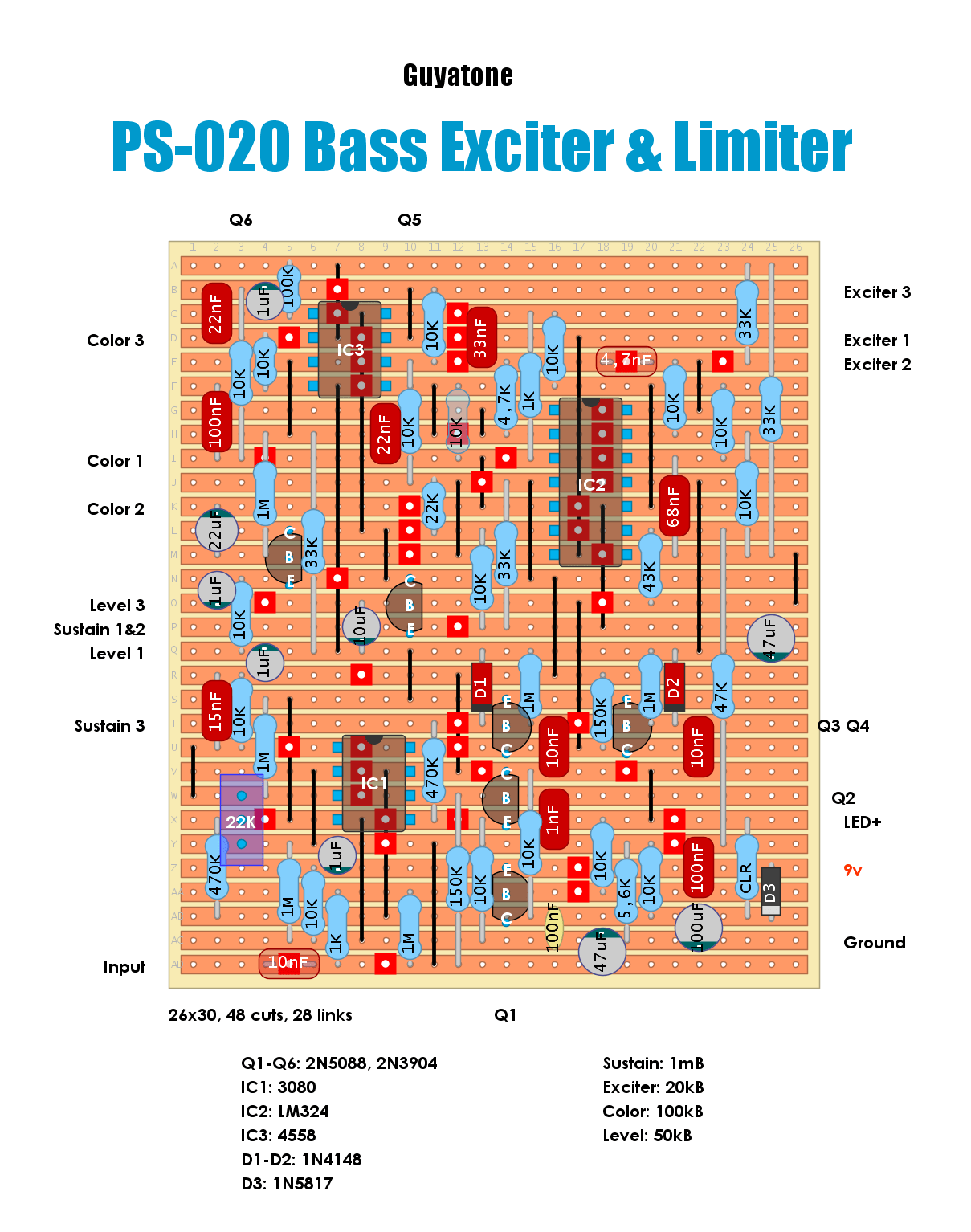 Guyatone PS 20 Bass Exciter Limiter 16e0c86ab95d