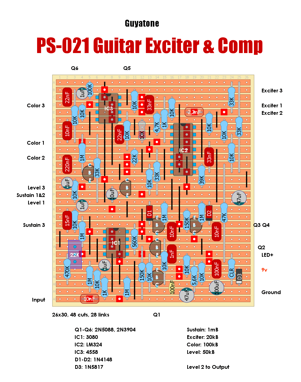 Guyatone PS 21 Guitar Exciter Comp 9d65692bda5c