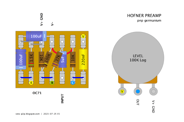 HOFNER PREAMP TAGBOARD LAYOUT HOFNER PREAMP TAGBOARD LAYOUT