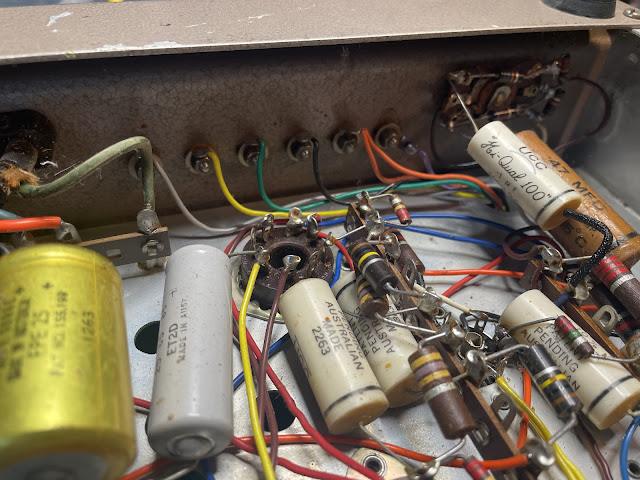 AWA: Model PA872 vintage Australian Valve PA Amplifier rear panel