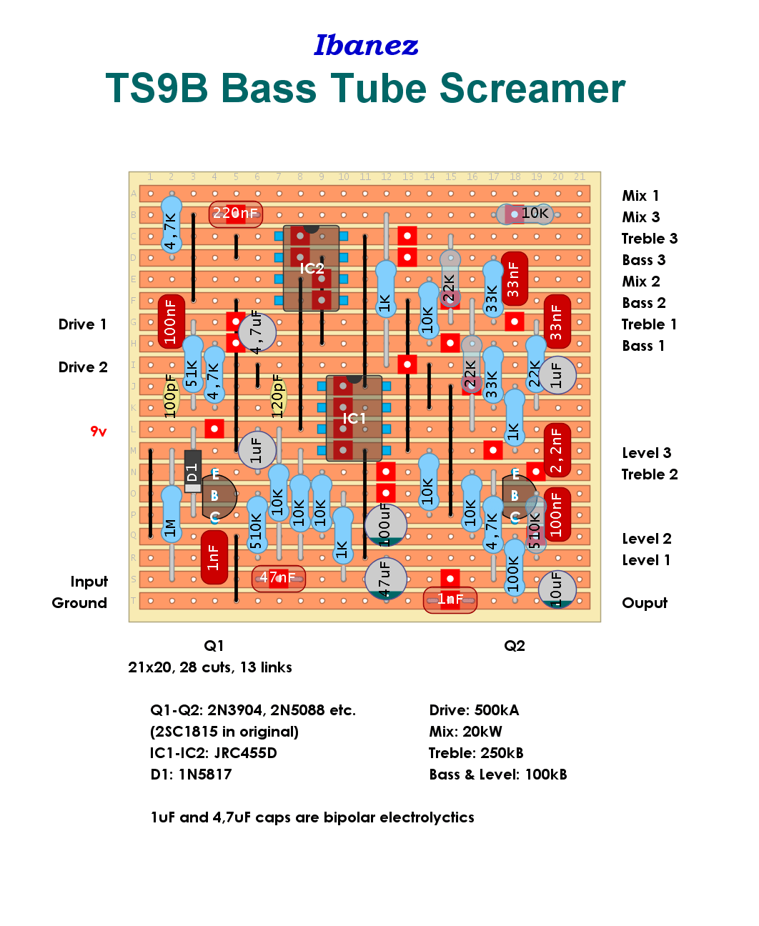 Ibanez TS9B Bass Tube Screamer 301ae32544b3