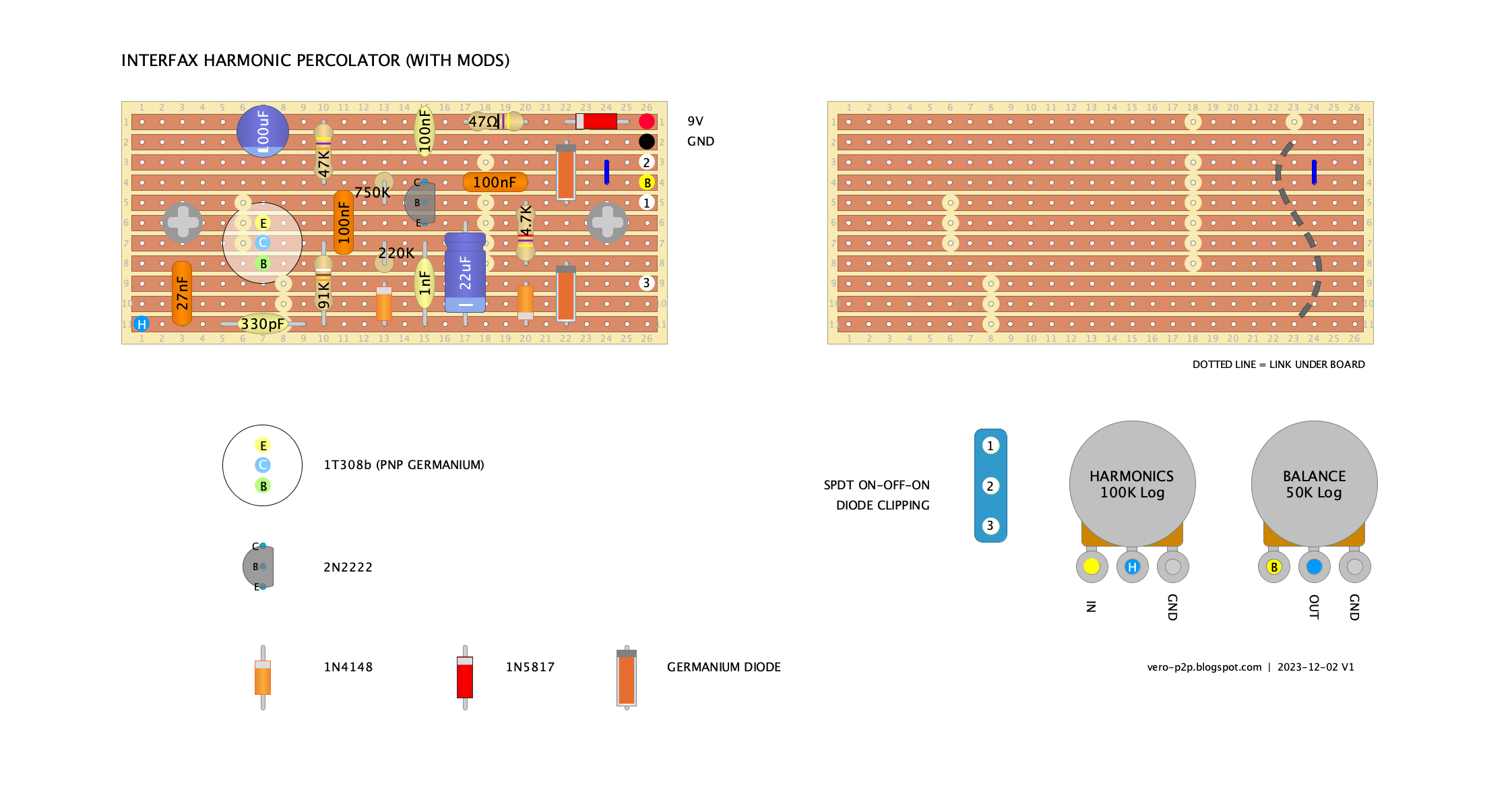 Interfax Harmonic Percolator with mods vero layout v1a 3903a08c8f20