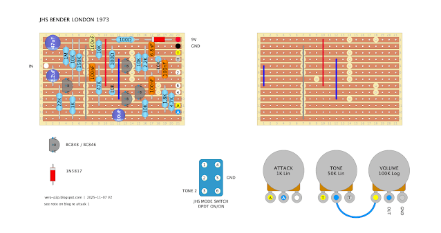 JHS BENDER, LONDON 1973 - VERO LAYOUT JHS BENDER, LONDON 1973 - VERO LAYOUT
