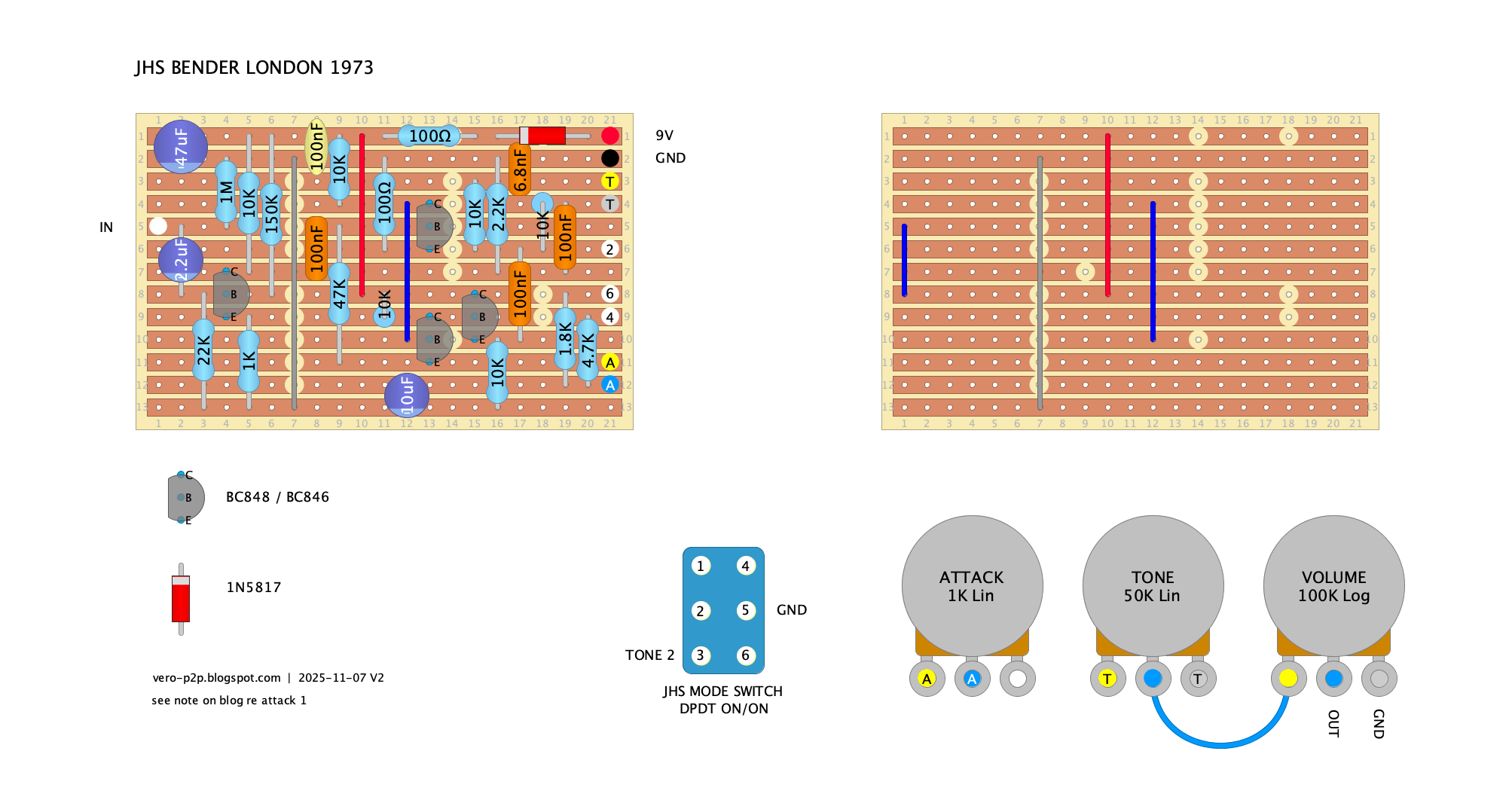 JHS Tone Bender SI vero layout v2 8acf03347b46
