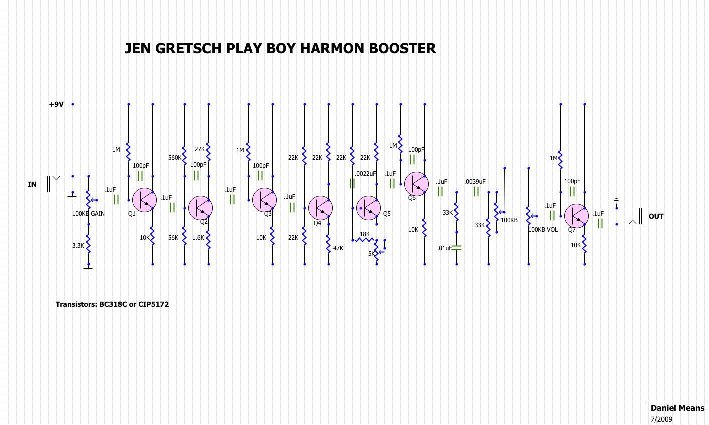 Jen Gretsch Harmon Booster Schematic 3ef43e5be61b
