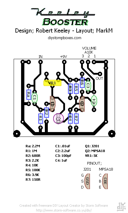 Keeley Booster LAYOUT 693838db727f