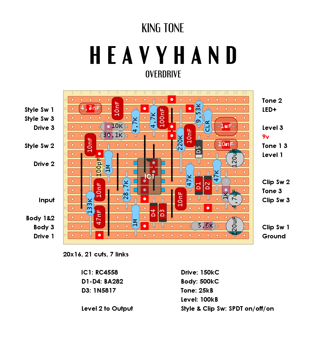 King Tone Heavyhand Overdrive 1c38dd4f1ac3