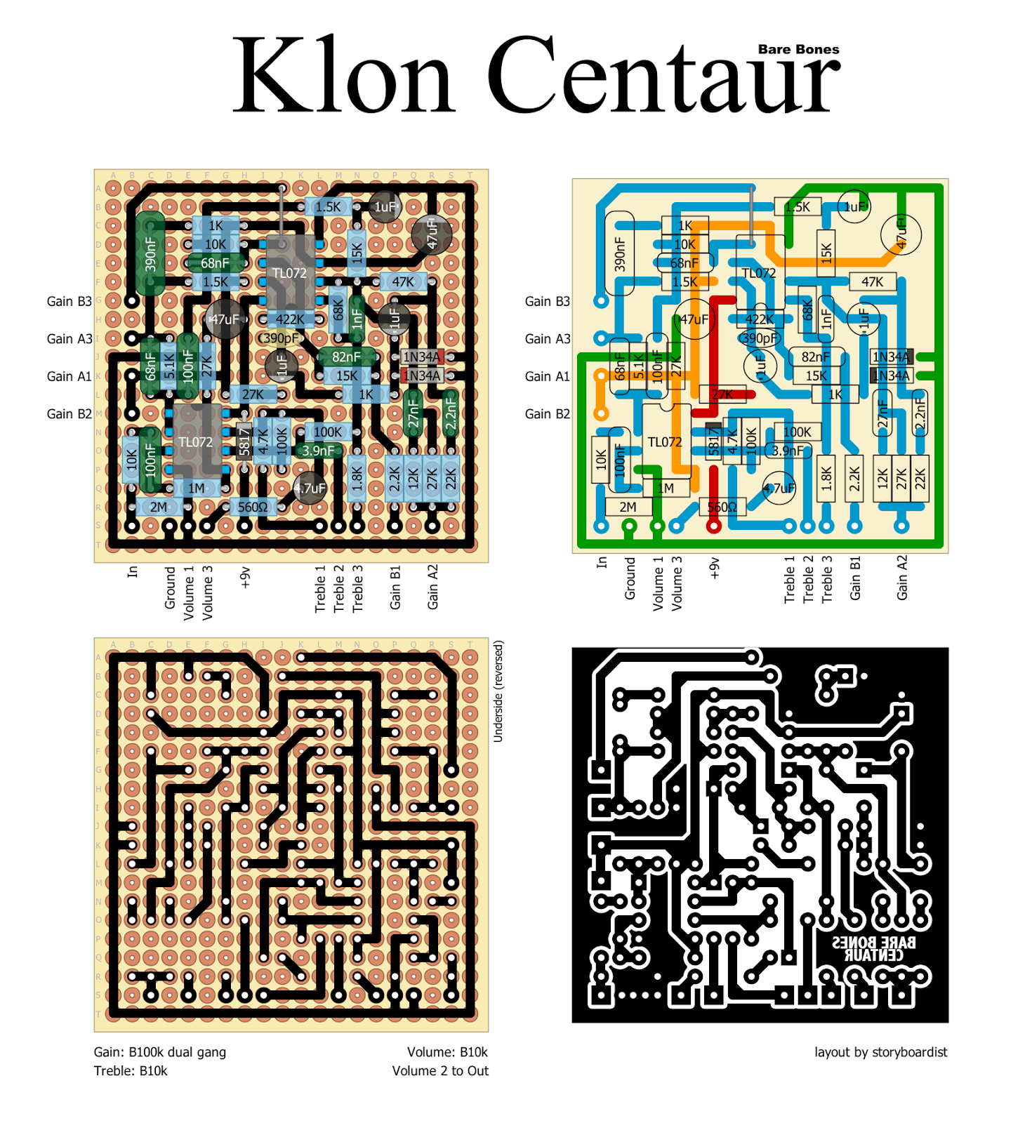 Klon Centaur bare bones 4a72ca29cda9