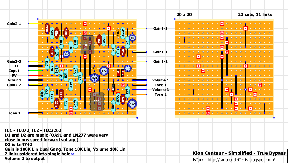 Klon Centaur simplified True Bypass 3d707a35c21e