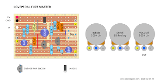 LOVEPEDAL FUZZ MASTER - VERO LAYOUT LOVEPEDAL FUZZ MASTER - GUITAR FX VERO LAYOUT FOR DIY PEDAL BUILDERS