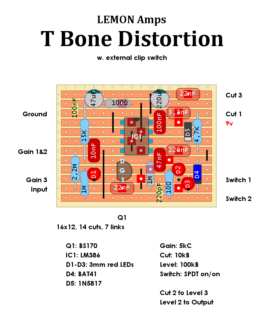 Lemon Amps T Bone Distortion f5bfa4874ca6