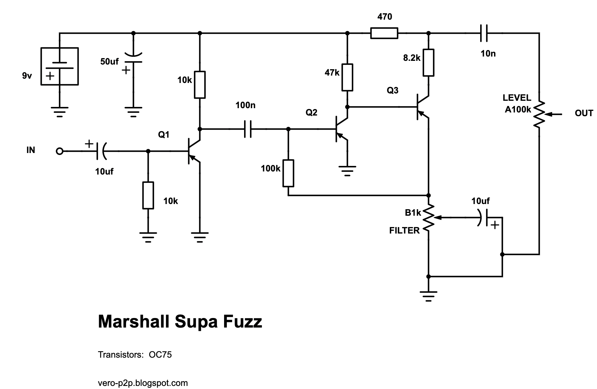 MARSHALL SupaFuzz schematic 5679c092359b
